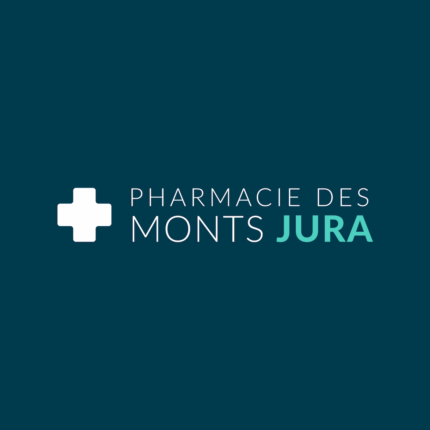 Le logo de la pharmacie des Monts Jura