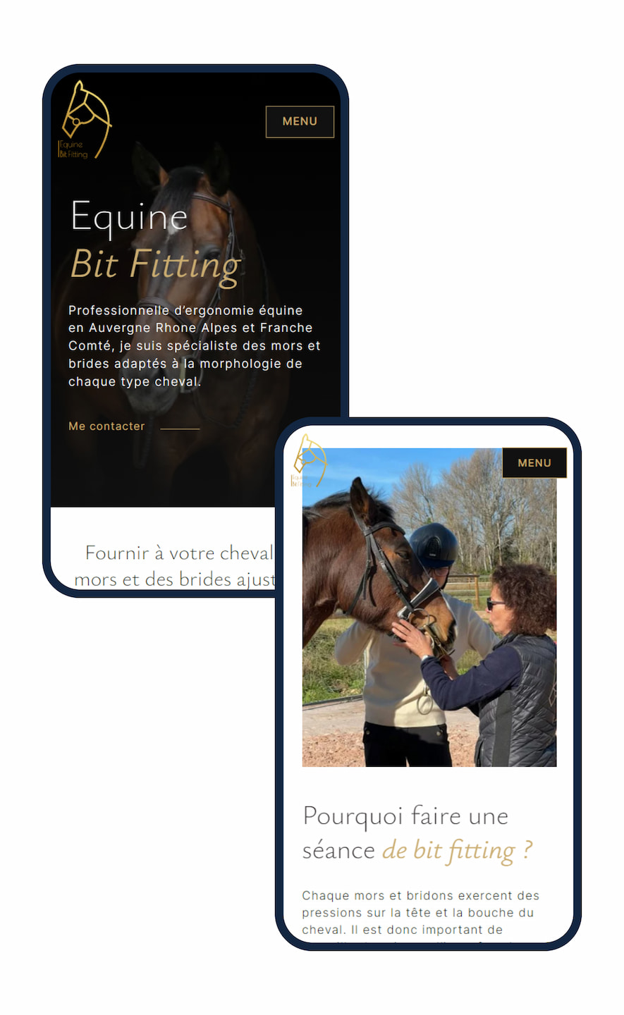 fluffy agency equine bit fitting site web webdesign site mobile