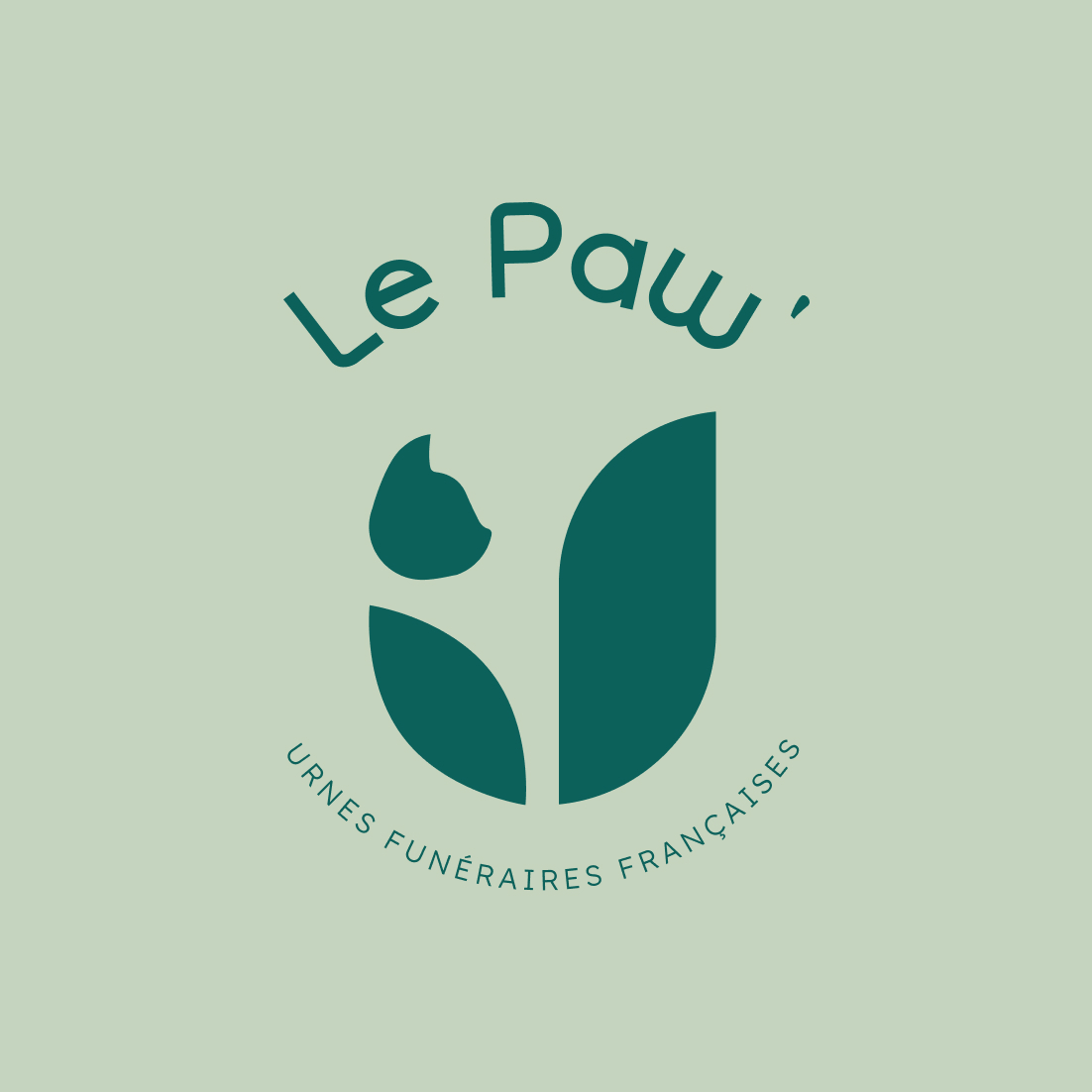 fluffy agency le paw logo vertical secondaire