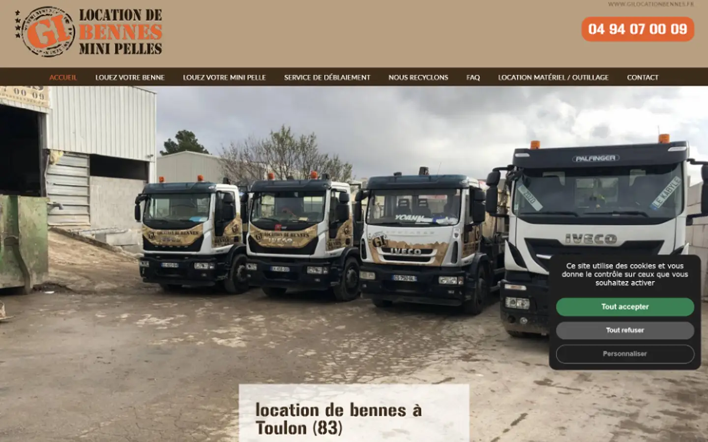 fluffy agency gi location de bennes avant