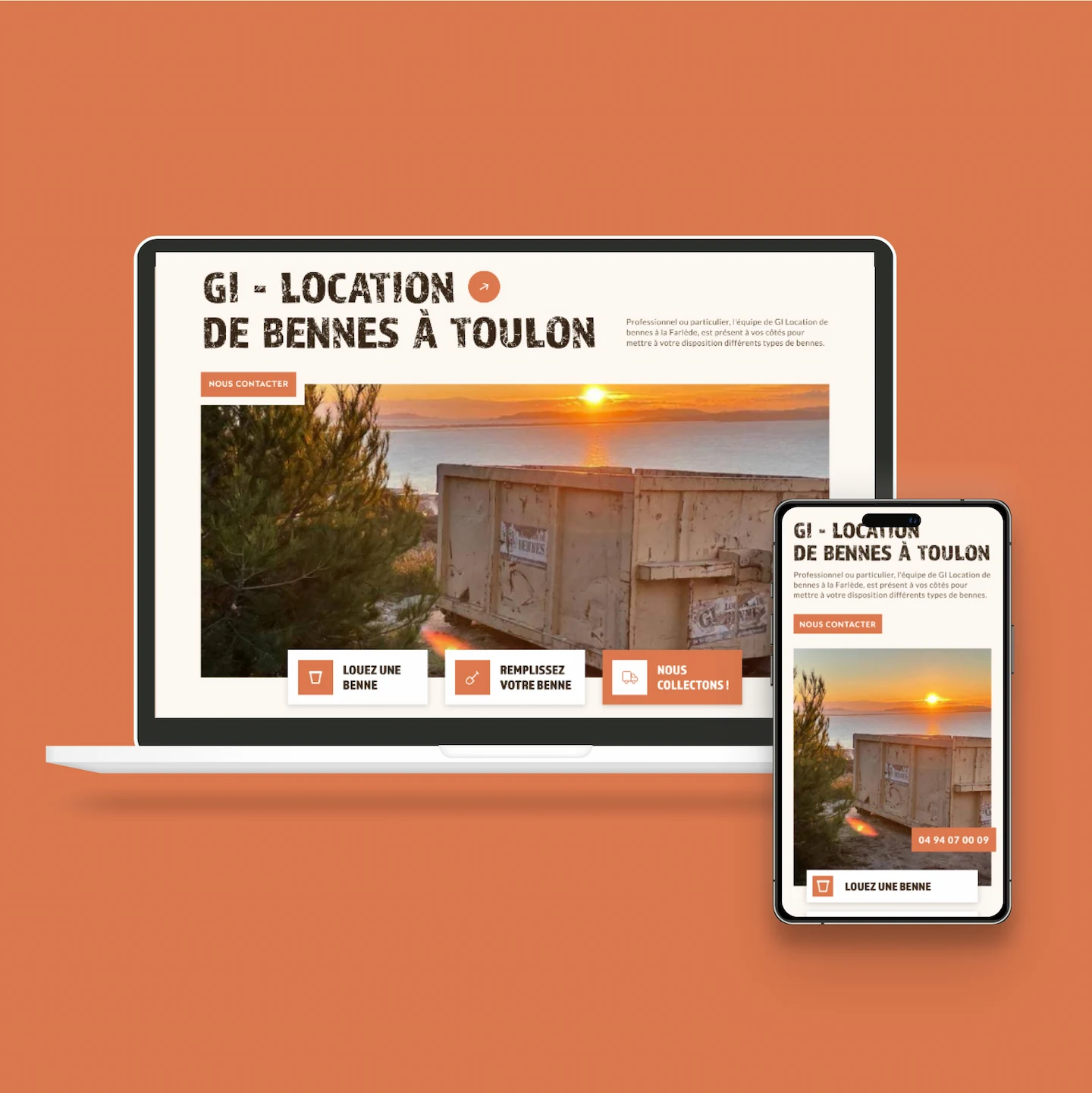 fluffy agency gi location de bennes presentation site responsive