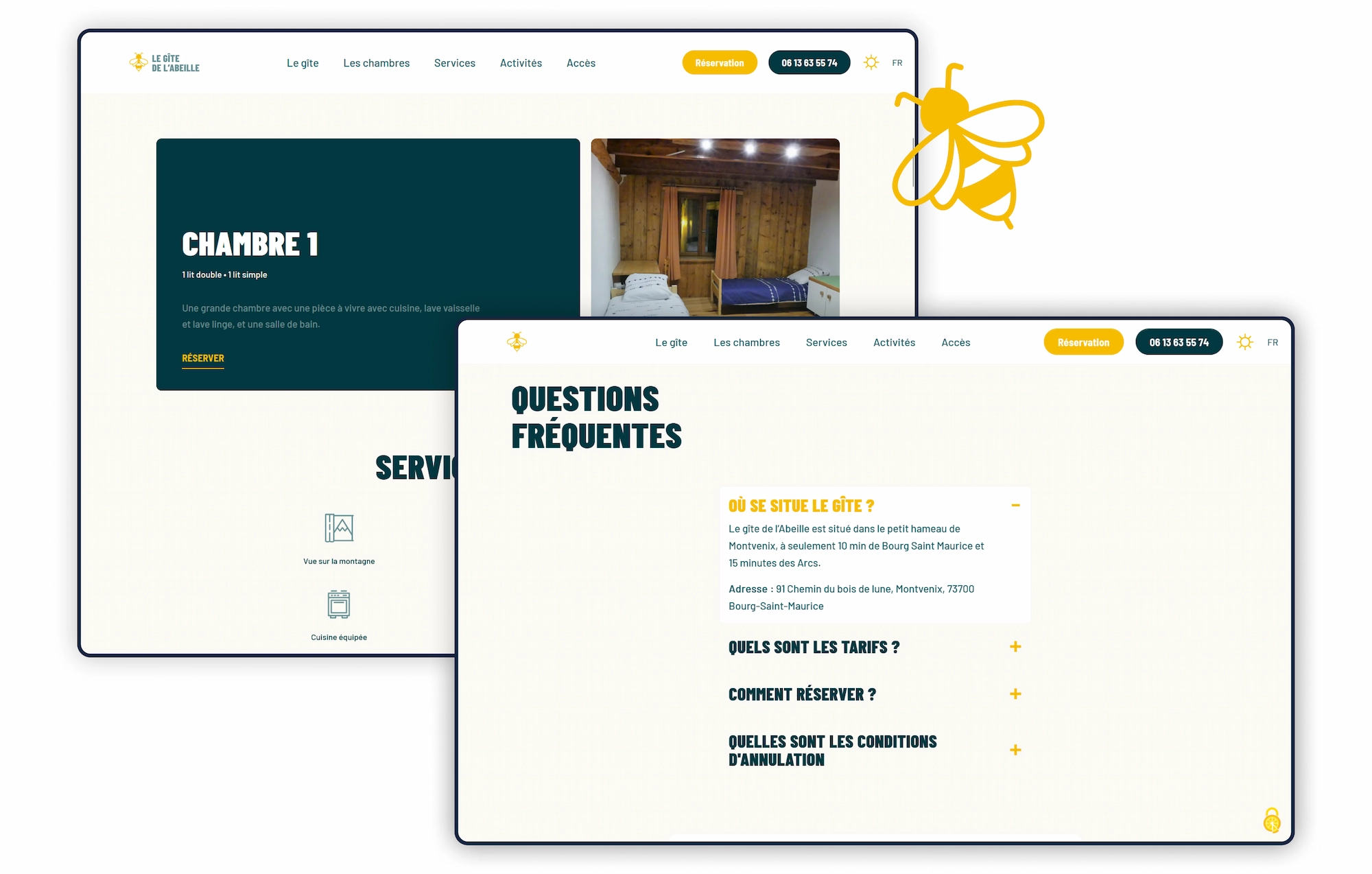 fluffy agency site vitrine le gite de l abeille faq location