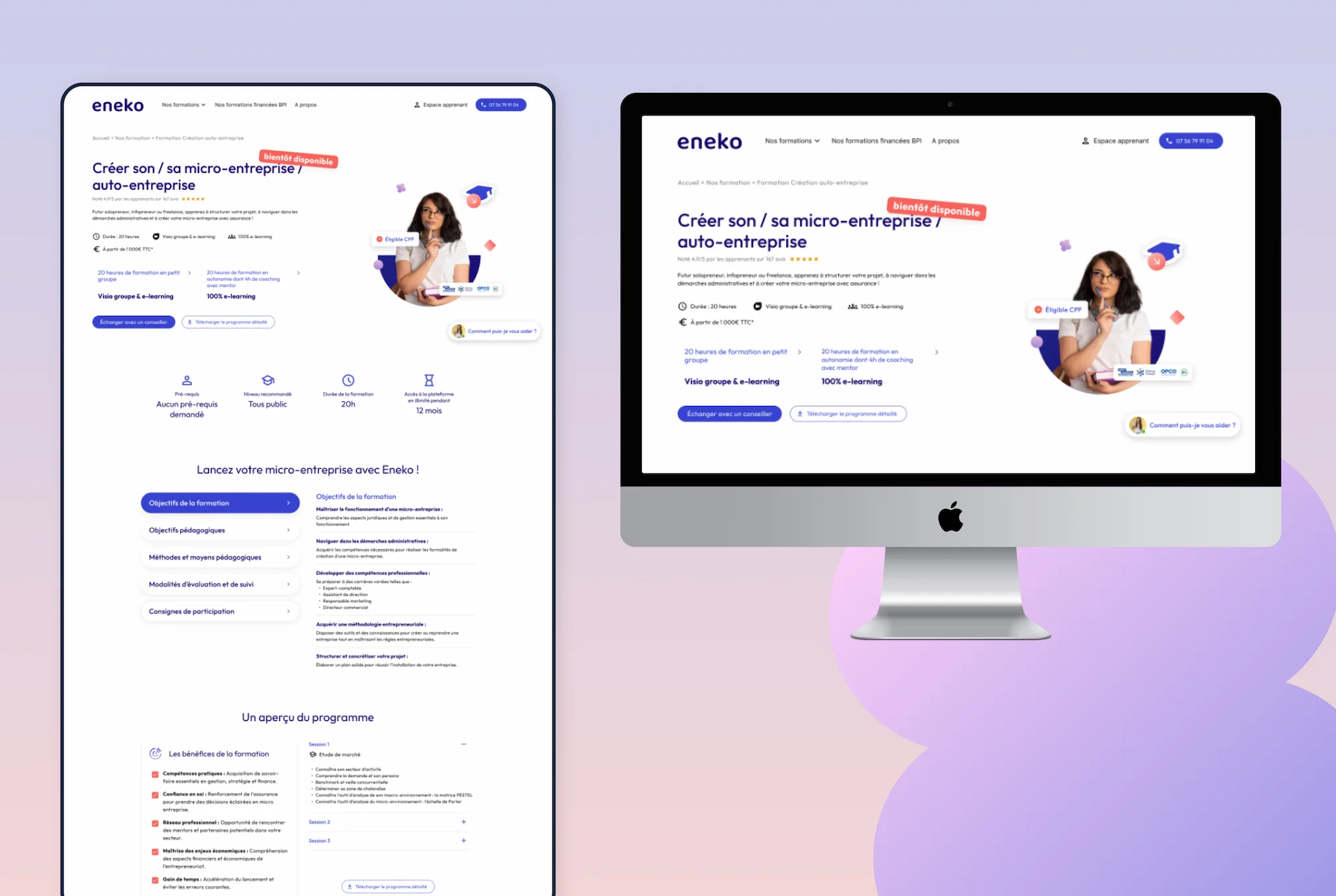 fluffy agency eneko design page formation