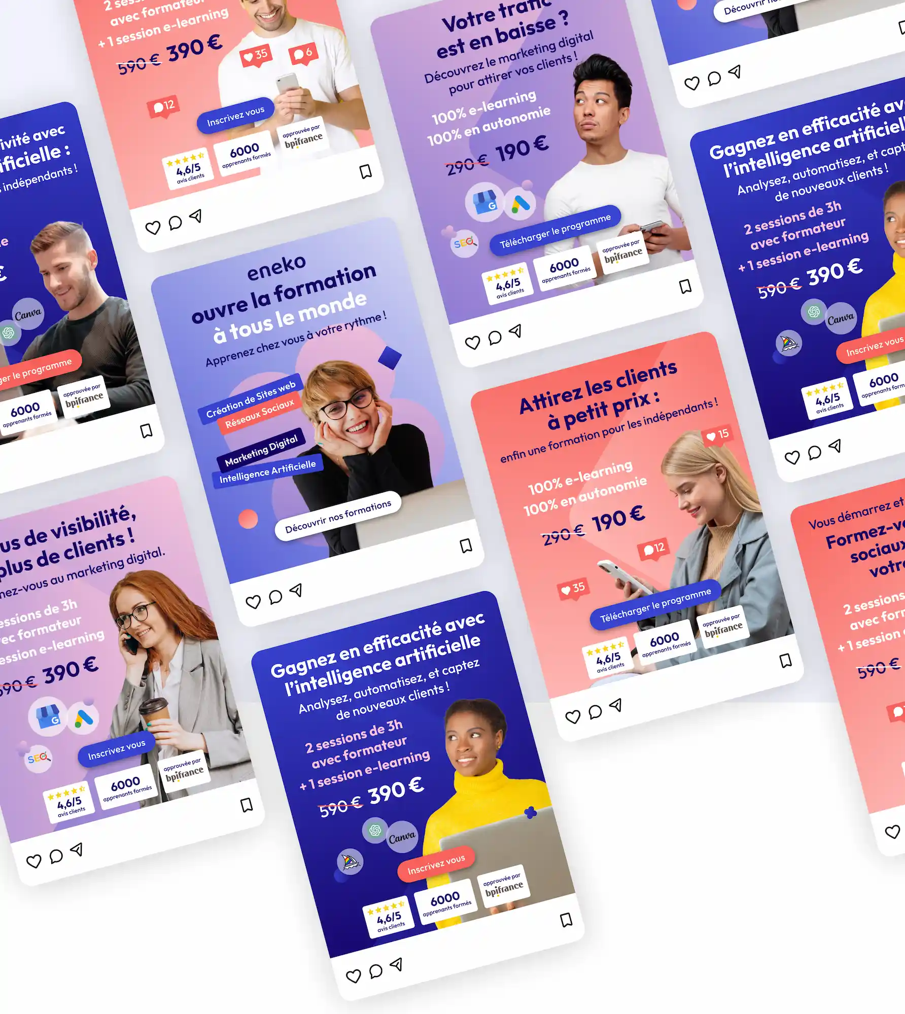 fluffy agency eneko visuels reseaux sociaux