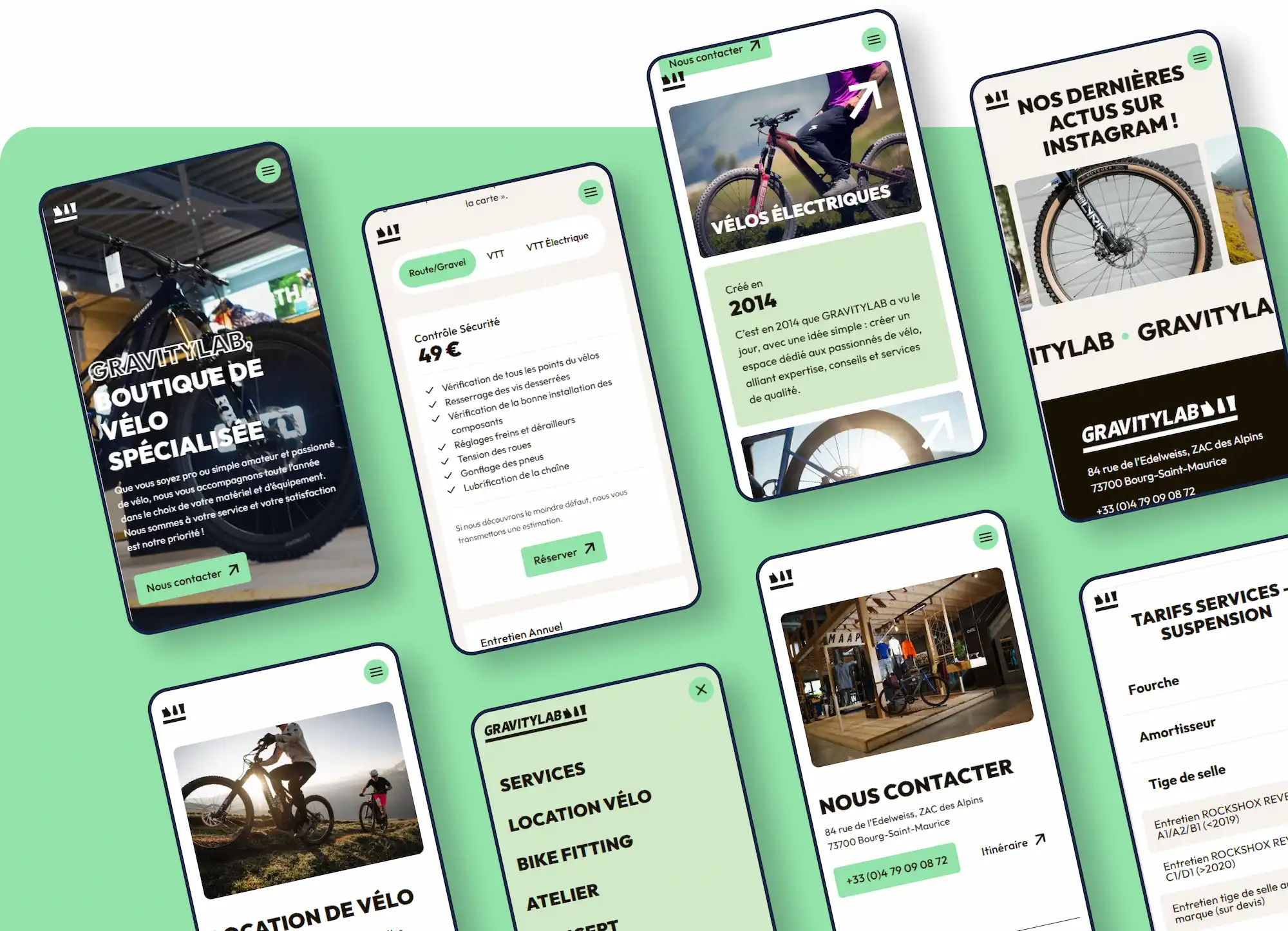fluffy agency gravitylab site vitrine mobile webdesign
