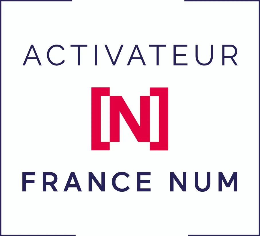 Badge de certification Activateur France Num obtenu par Fluffy Agency