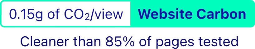 Certification Website Carbon : fluffy-agency.com est plus propre que 85 % des pages testées.
