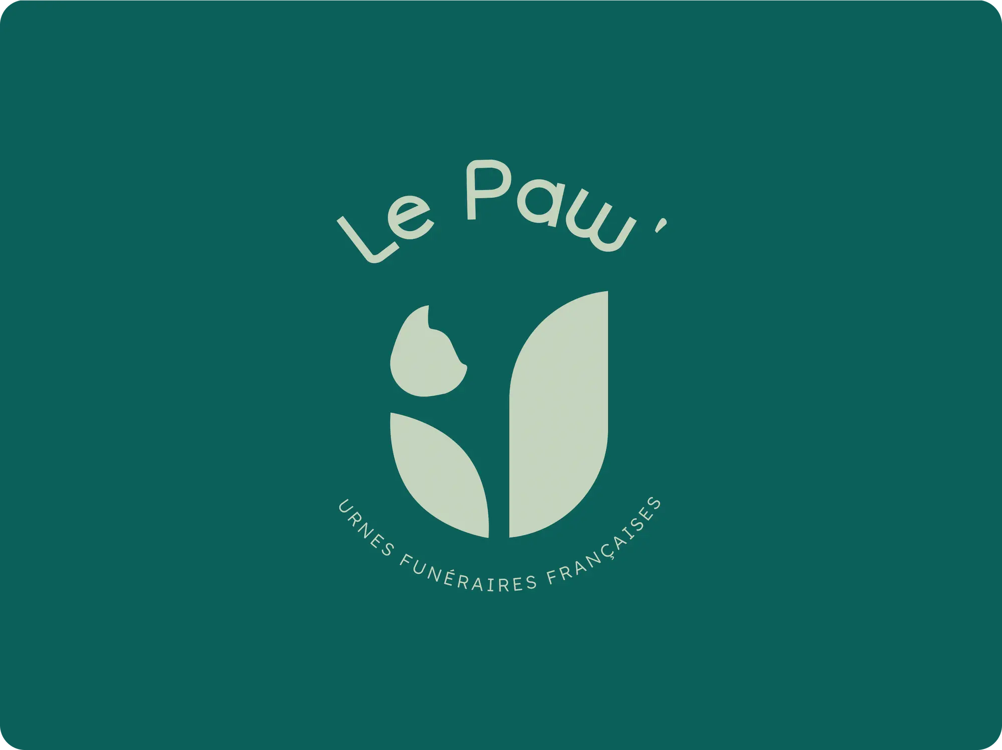 Logo Le Paw - variante 1 - urne funéraire animal pot de fleurs