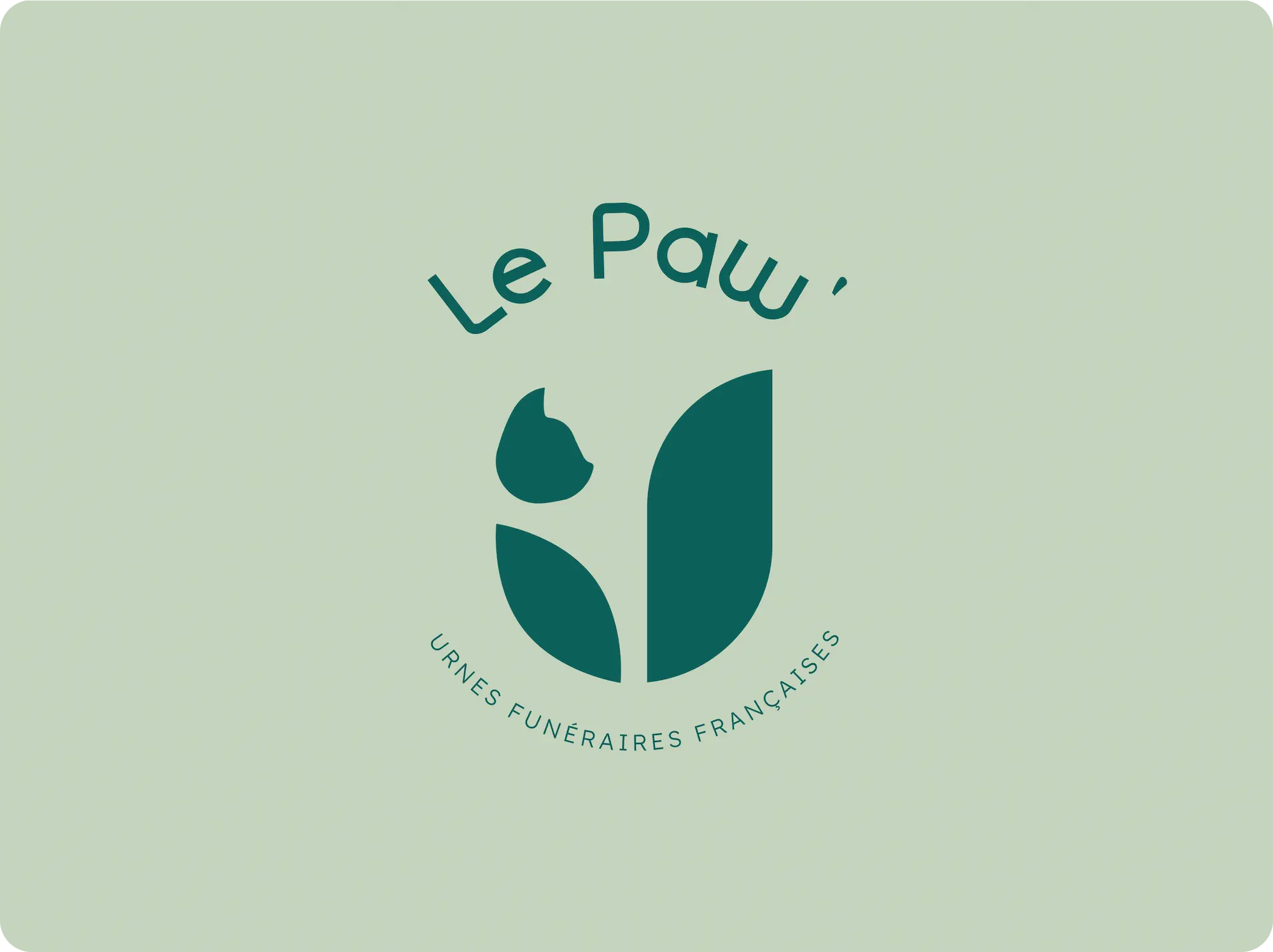 Logo Le Paw - variante 2 - urne funéraire animal pot de fleurs