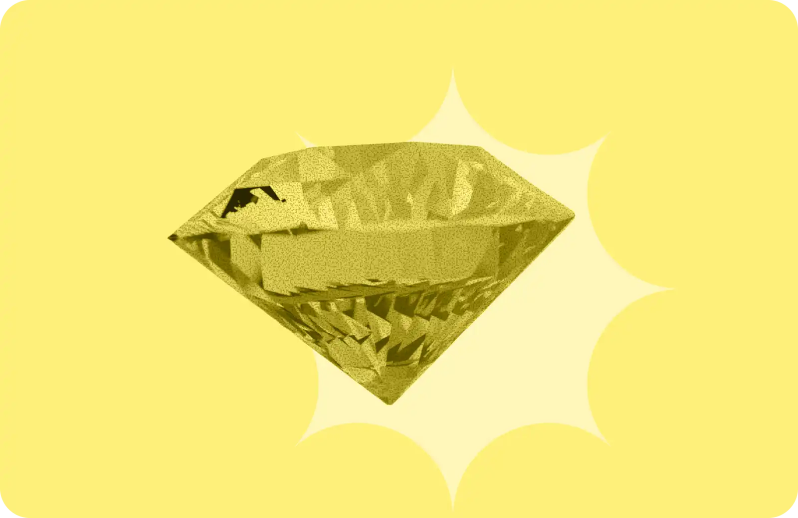 Image d'un diamant isolé