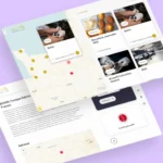 Deux pages du site web de l'ARSEN : carte interactive des membres et détail d'un membre.
