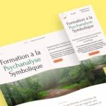Page d'accueil du site d'une Colline à l'Autre version mobile et desktop.