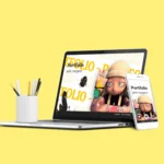 Mockup d'ordinateur et de smartphone du site web portfolio de Jade Nargeot