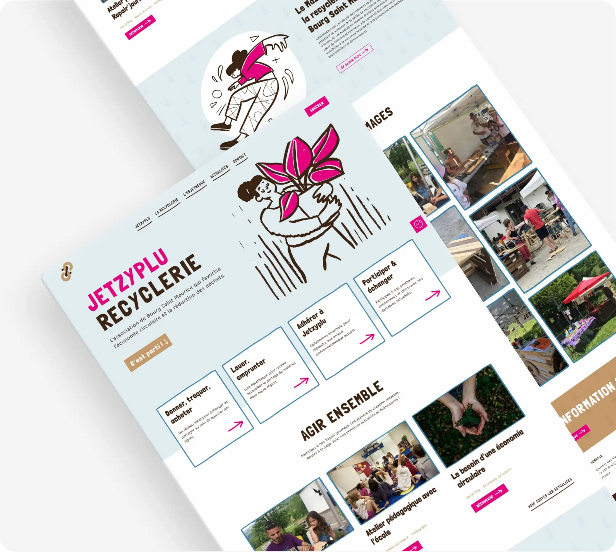 Page d'accueil du site web Jetzyplu.