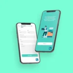Présentation mobile de la page accueil et contact du site de la pharmacie des Monts Jura