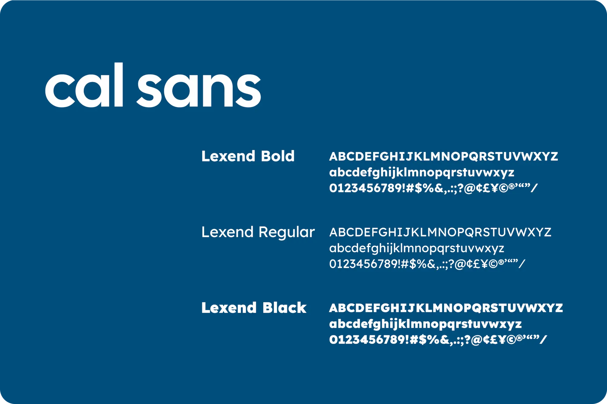 Présentation de la typographie du logo de Sézame : Cal Sans et Lexend